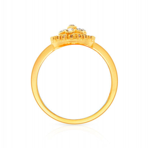 Thumbnail: Exquisite Iced Margarite 22 Karat Yellow Gold Gemstone Ring EGNPRE197RN1