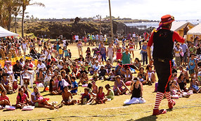 fenita clown fete de noel, ile de paques, chilli