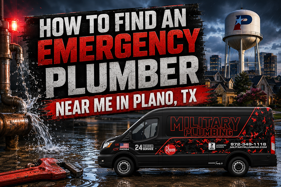 HOW TO FIND AN EMERGENCY PLUMBER NEAR ME IN PLANO, TX