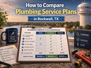 Rockwall scenery with plumbing service plan checklist