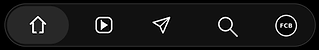 Barra de Instagram con icono de envío.