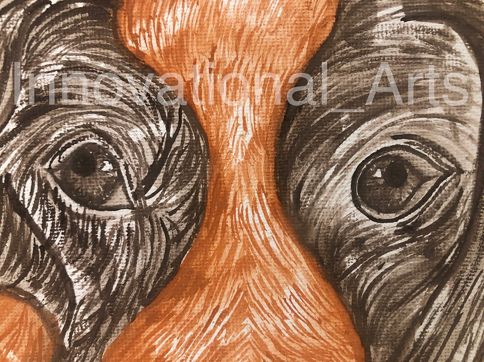 Thumbnail: Watercolour Puppy Dog painting 