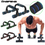 Thumbnail: 1pair U-shaped Push-up Rack with sponge grip for comfort, chest building equipme