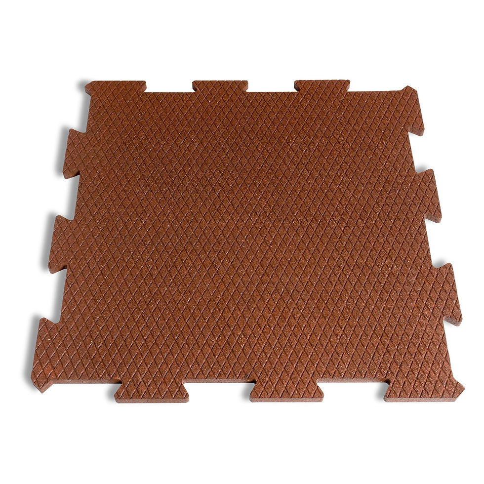 100x100 Block Rubber Floor Red