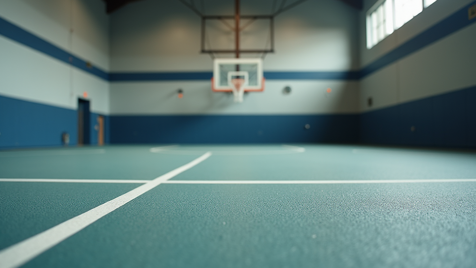 Yakın çekim spor sahası zemin kaplaması