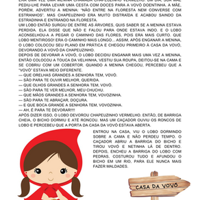 ATIVIDADE DE INTERPRETAÇÃO: CHAPEUZINHO VERMELHO