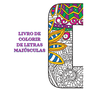 Livro de colorir com as letras do alfabeto
