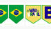 bandeirinhas do brasil; decoração junina; bandeirolas; festa junina; copa do mundo; torcida; vai brasil