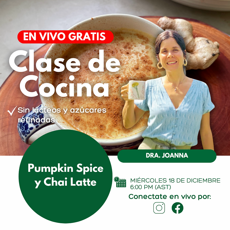 Clase de Cocina: Pumpkin Spice y Chai Latte