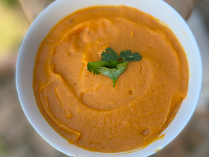 Sopa de Batata y Pimientos Asados