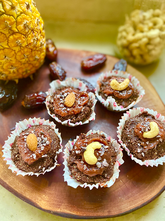 Cupcakes de Cacao, Almendras y Frambuesa: Un Capricho Saludable y Crudivegano 🍫