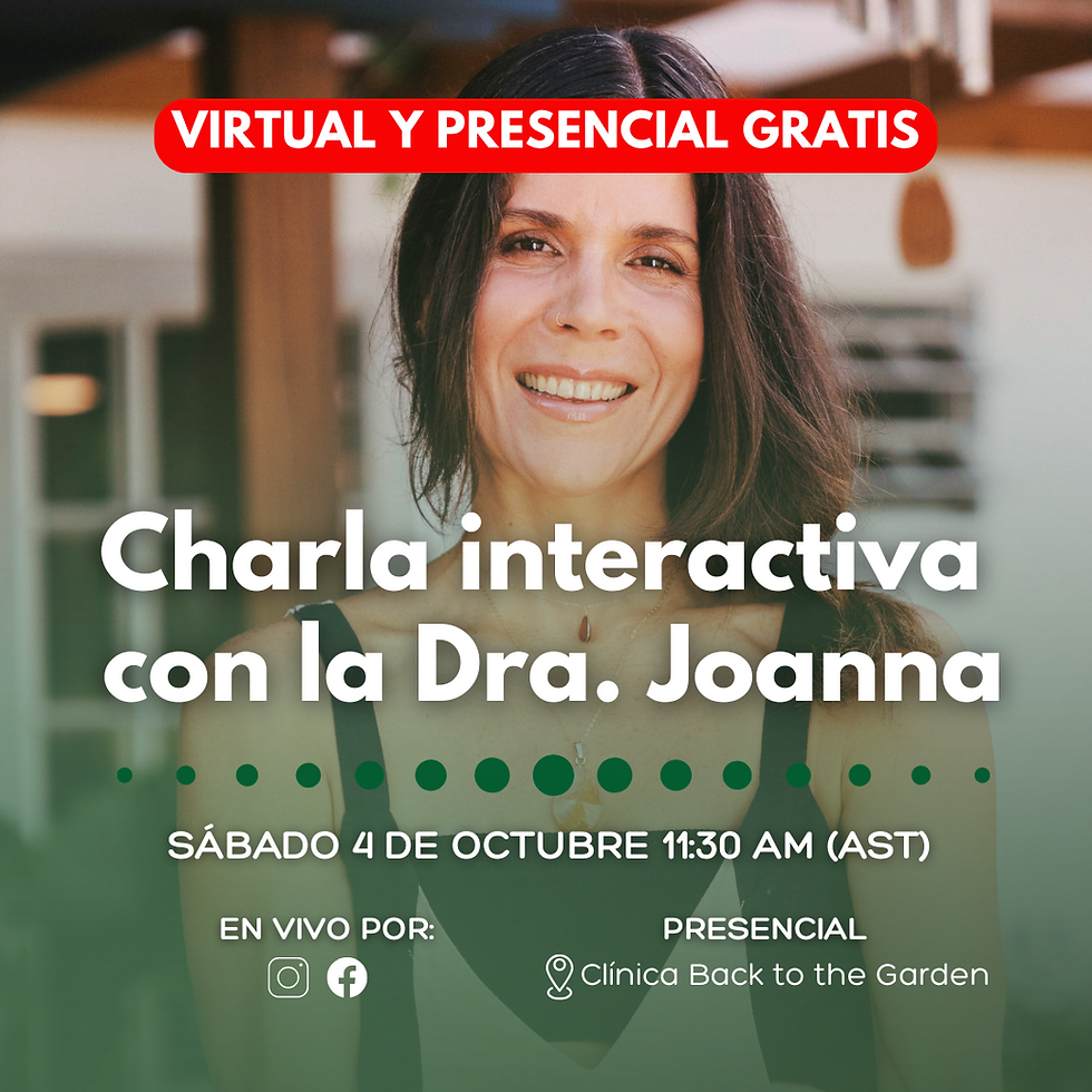 Charla Interactiva con la Dra. Joanna