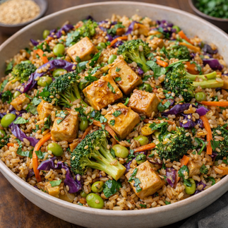 Salteado Asiático con Tofu