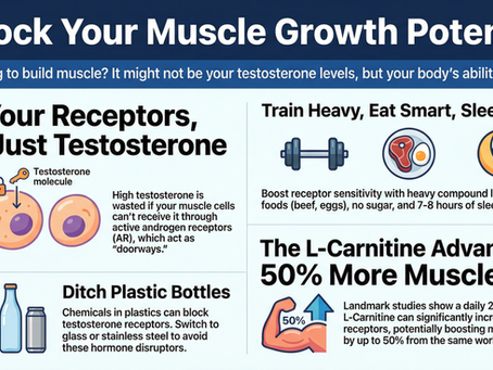 infographic for general advice on how to improve muscle gains