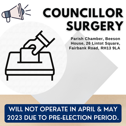 Reminder: Councillor Surgeries – Postponed till June 2023