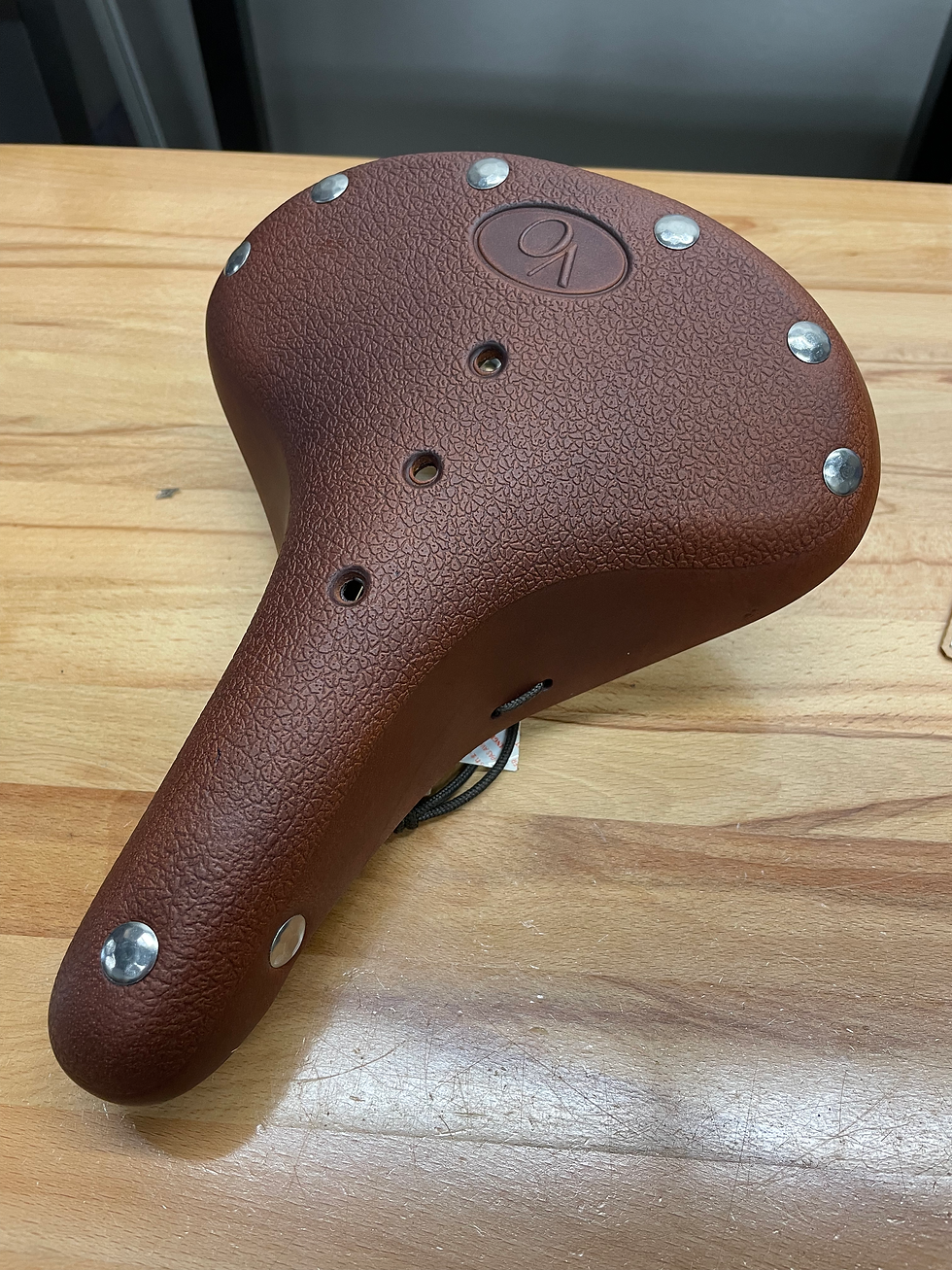 Thumbnail: Velo Orange Model 8 Wide Sprung Leather Saddle