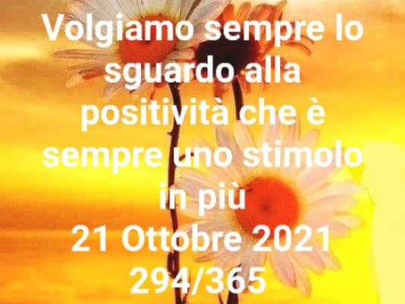 IL POSITIVO CHE SALVA
