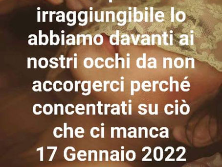L' IMMENSO È DAVANTI AI NOSTRI OCCHI
