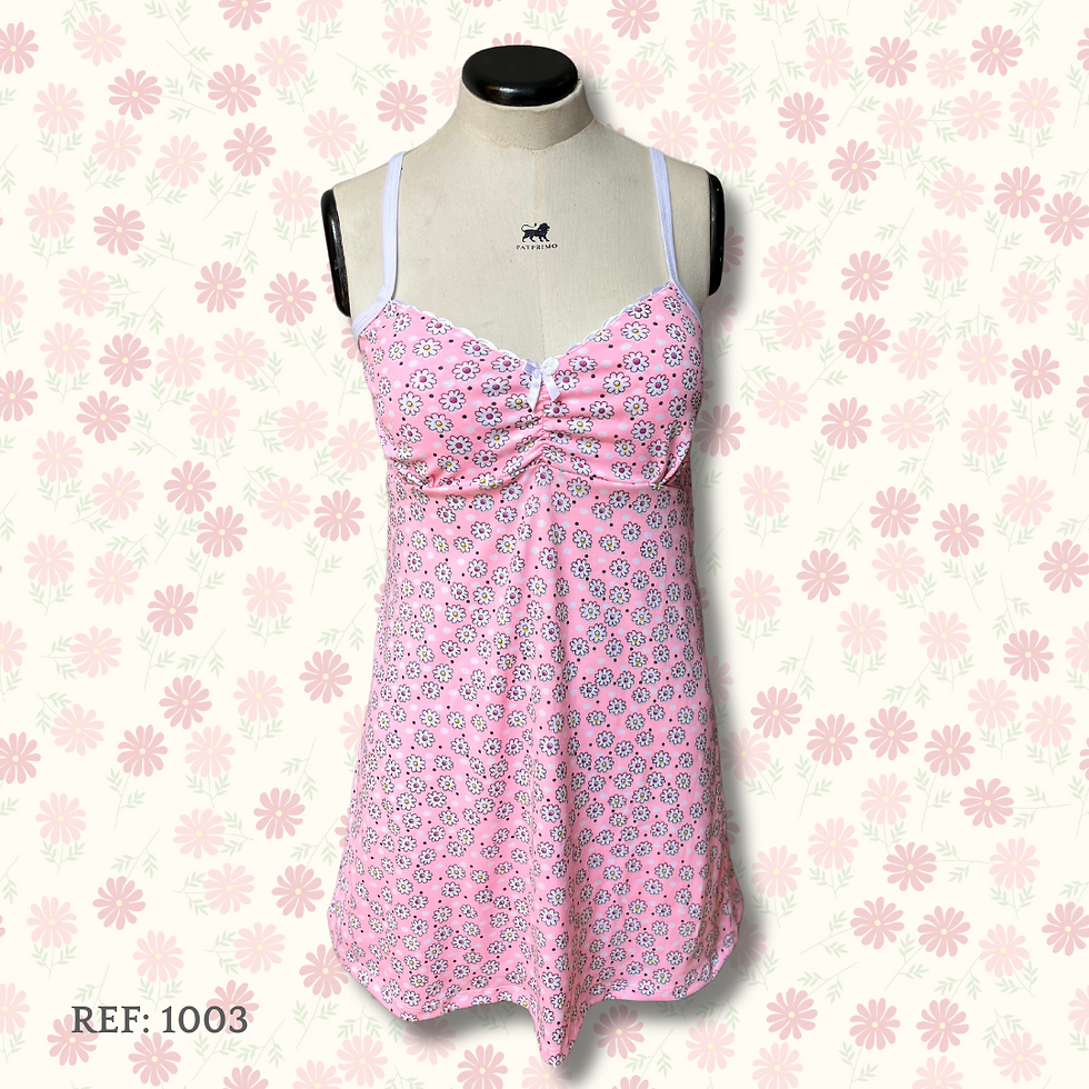 Miniatura: Babydoll puntos rosa