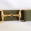 Thumbnail: 1.5" Snaffle Belt - Olive, Gold Finish