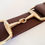 Thumbnail: 1.5" Snaffle Belt - Dark Brown, Gold Finish