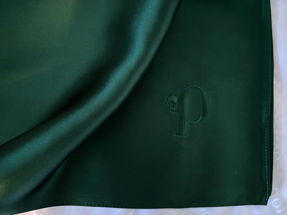 Thumbnail: 100% Mulberry Silk Scarf (90cm x 90cm)  - Hunter Green