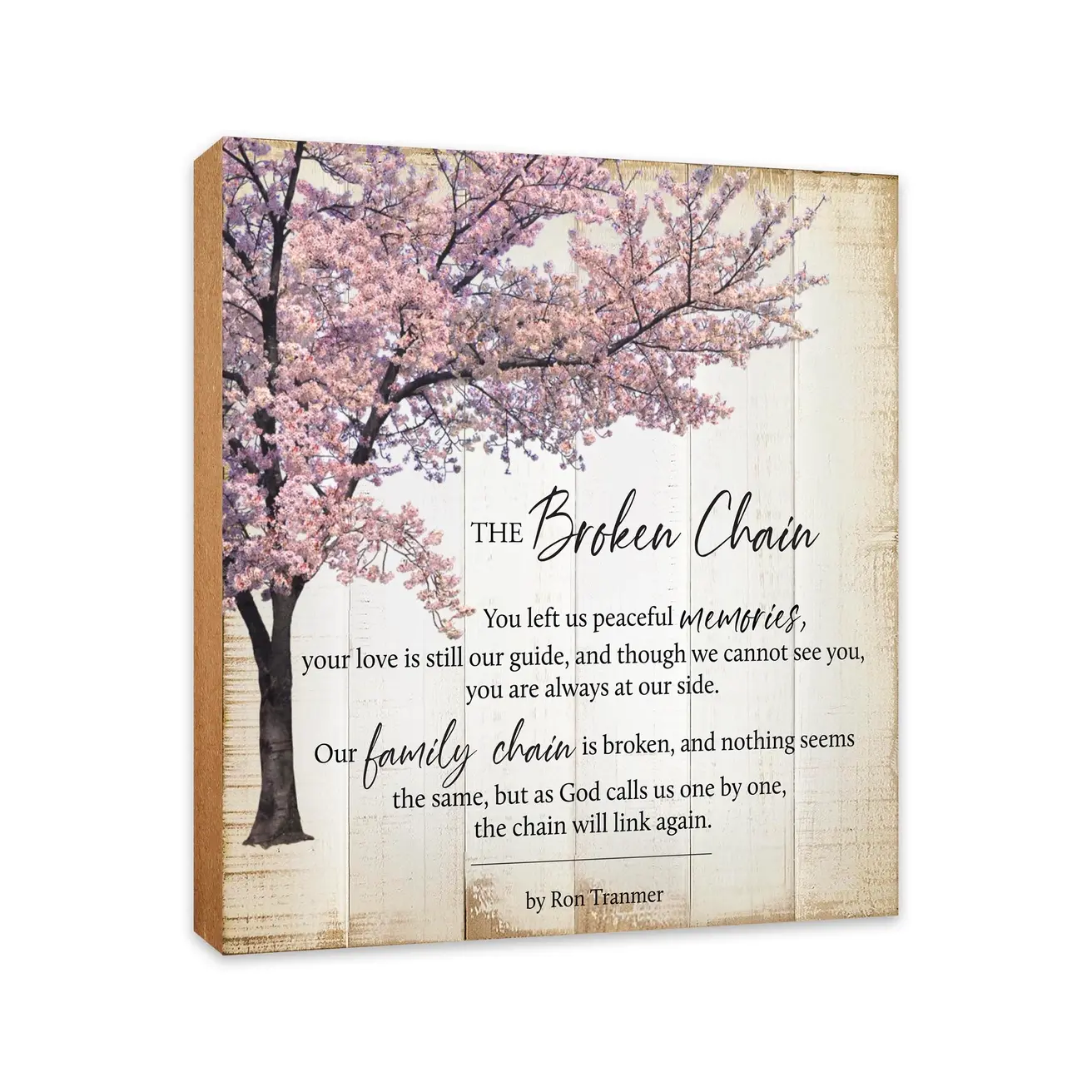The Broken Chain ~blossom tree~ 6x6 Sign
