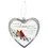 Thumbnail: Those We Love ~ Cardinal ~ Heart-Shaped Glass Ornament