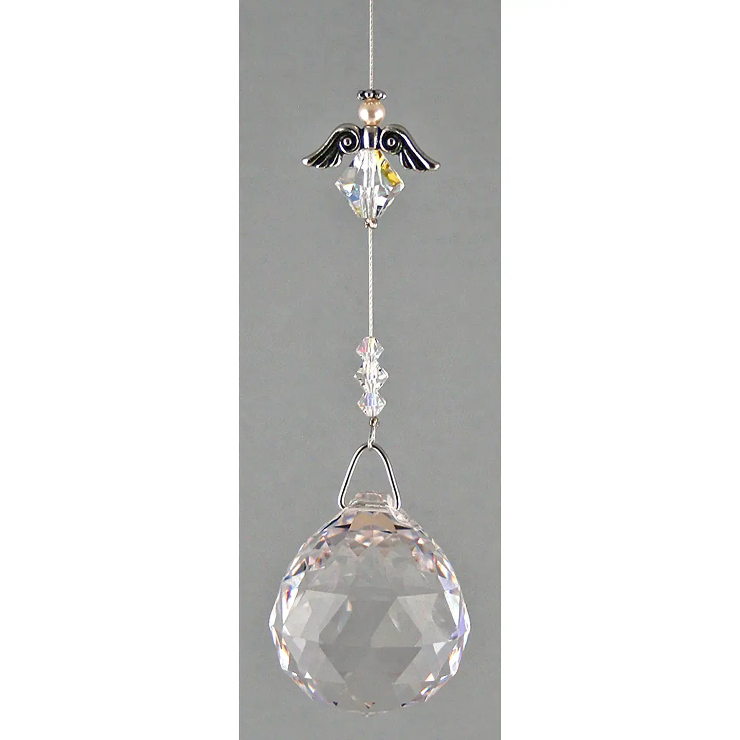 Angel Charm Window Drop with 30mm Faceted Ball