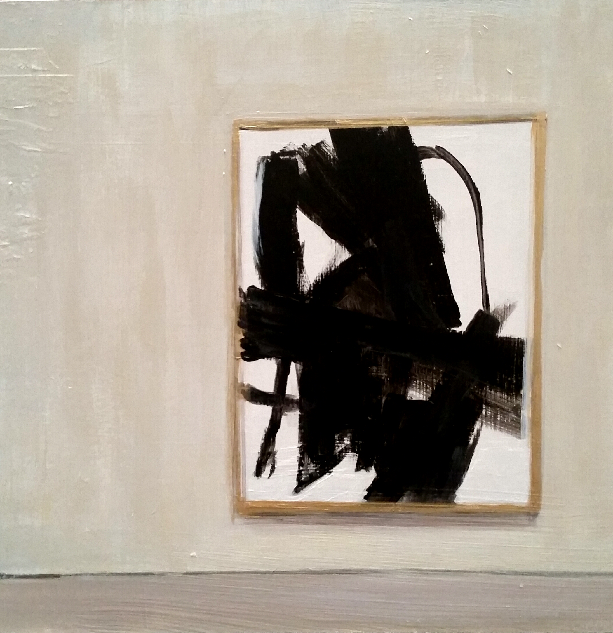 Study of Franz Kline's _Merce C_ Hanging in Gallery