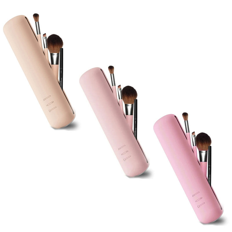 Miniatura: Estojo de silicone para lápis de sobrancelha, pincel de maquiagem, sombra, conj
