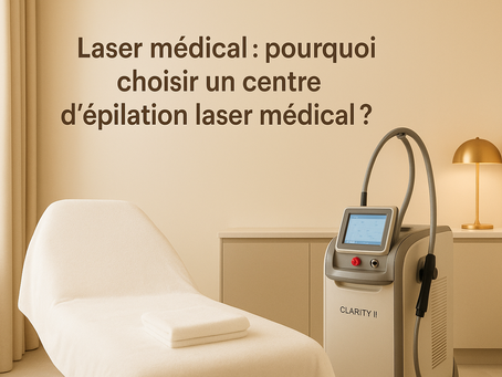cabine esthétique premium avec appareil Clarity II, centre d’épilation laser médical à Aix-en-Provence