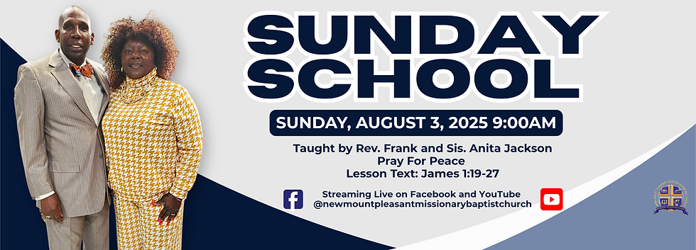 Sunday School | Rev. Frank and Sis. Anita Jackson