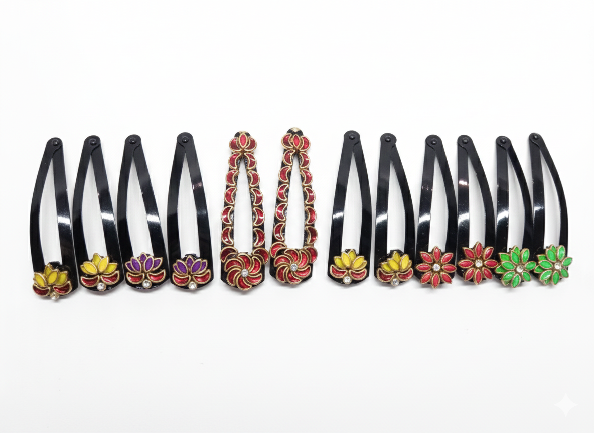 Regal Tikkis Hair Accessories (6 Pairs)