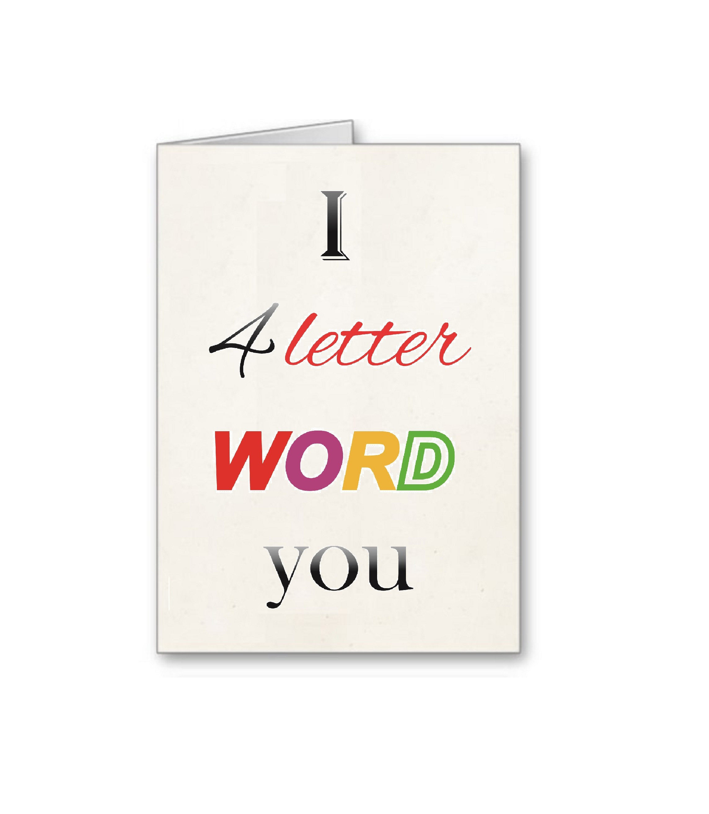 I 4 LETTER WORD YOU