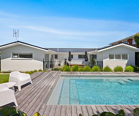Poolside living and room for the boat