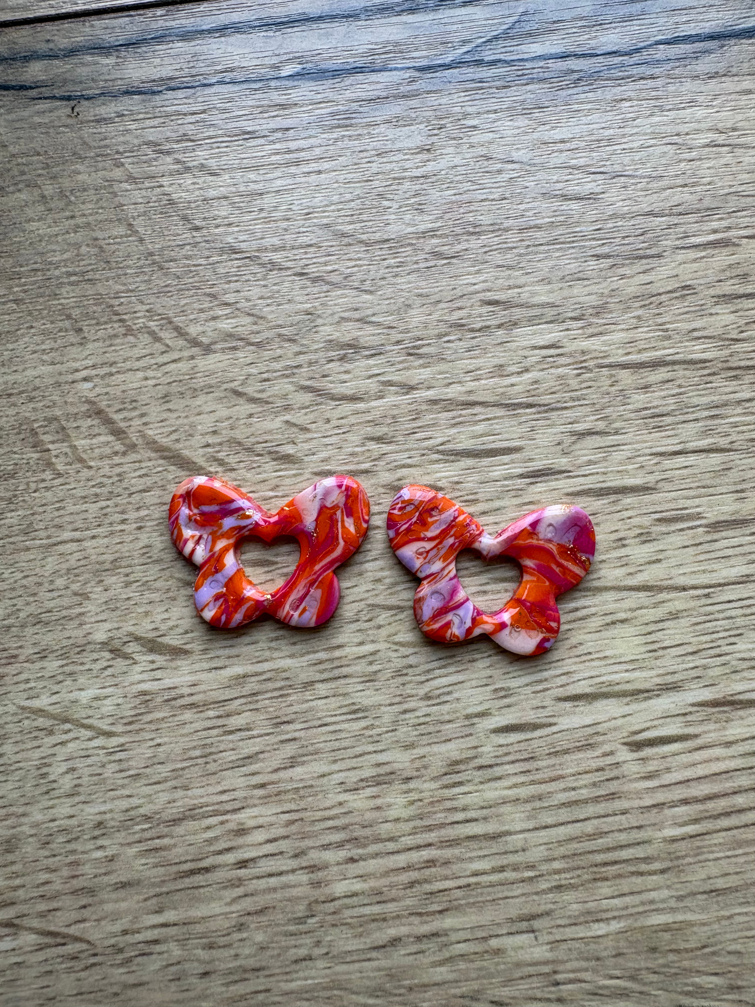 Pampilles papillons (fimo) 