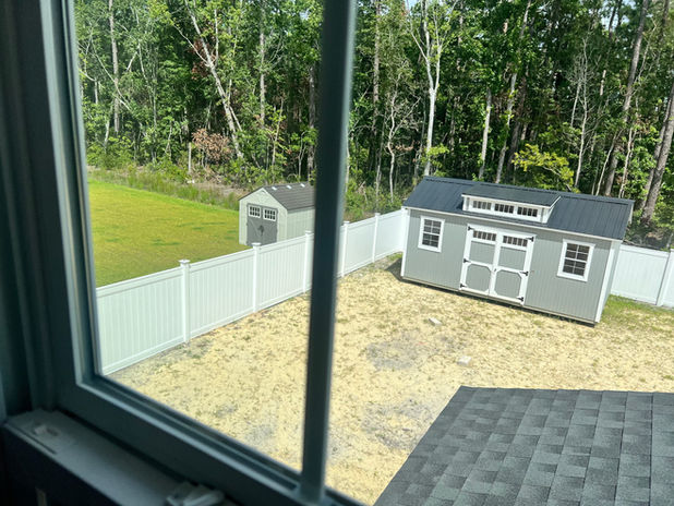 Finished fence installation