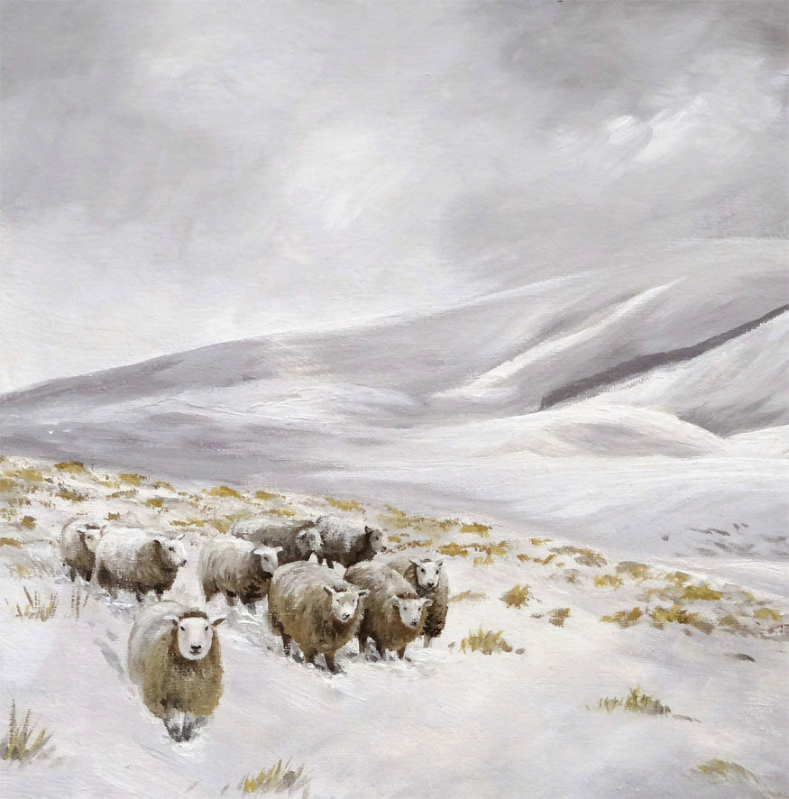 After The Blizzard Original Painting