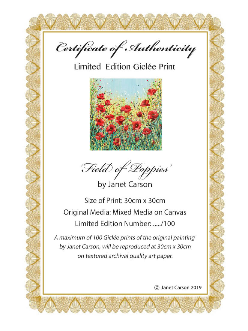 Thumbnail: Field of Poppies Print