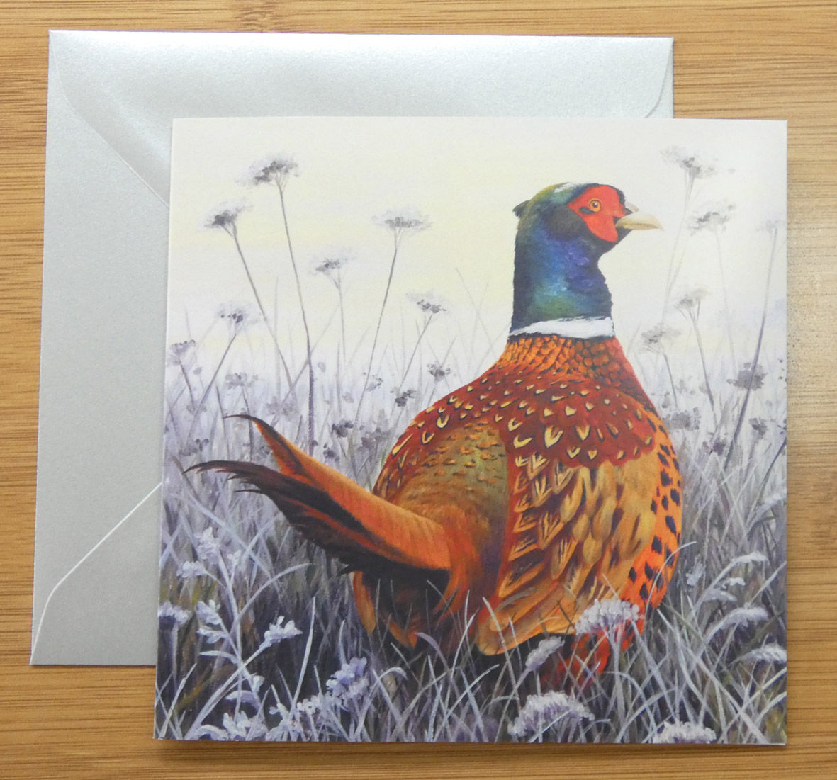 Frosty Morning Pheasant Card
