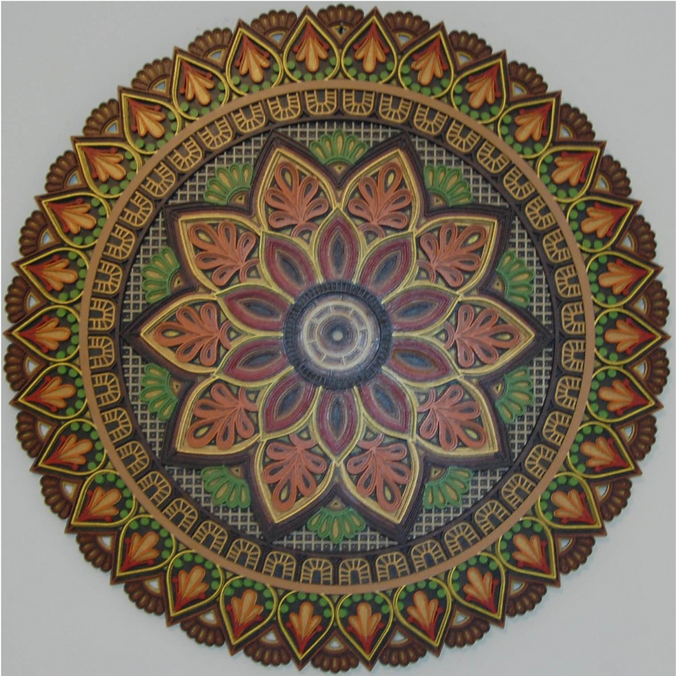 Mandala Terra 60cm 8 camadas