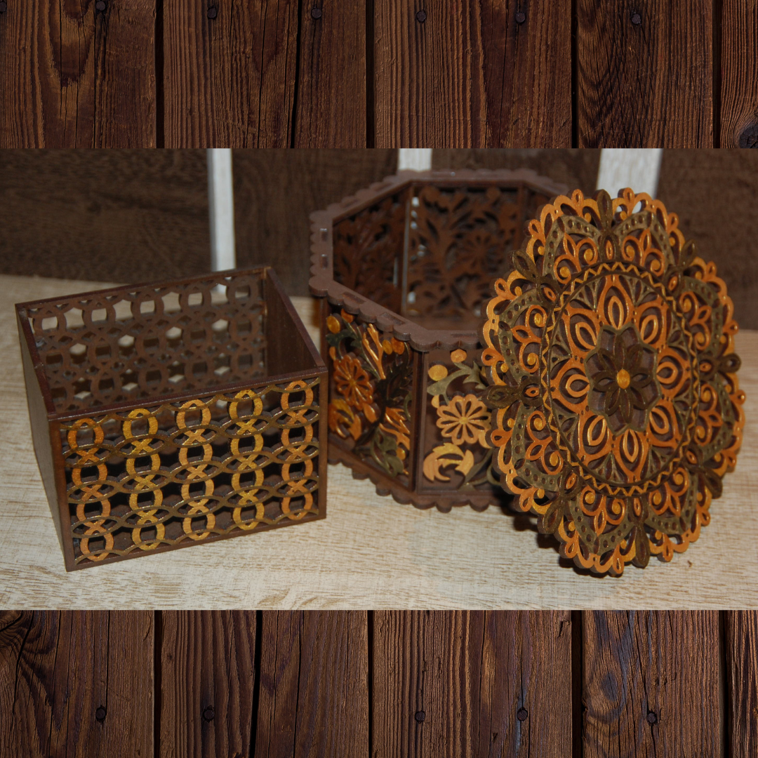 Conjunto Caixa Mandala e Porta Objetos