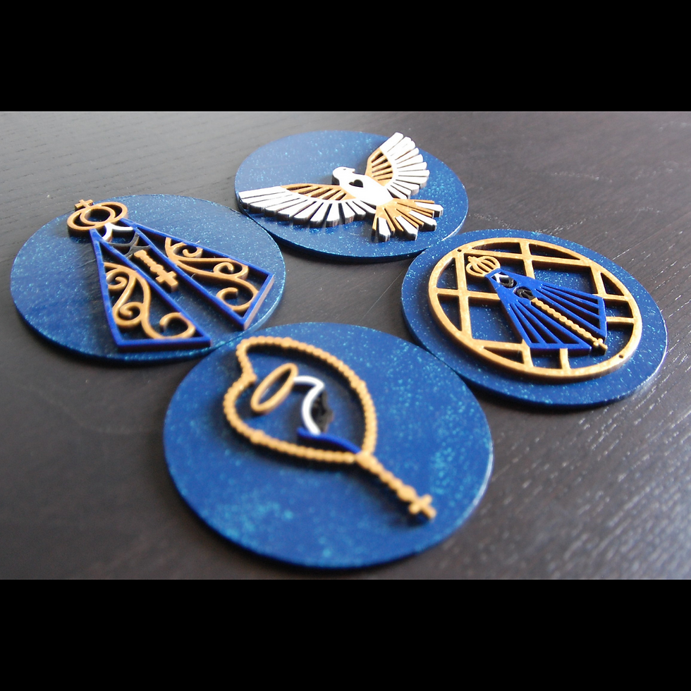 Miniatura: Porta Copos ou Mini Quadrinhos Nossa Senhora Aparecida