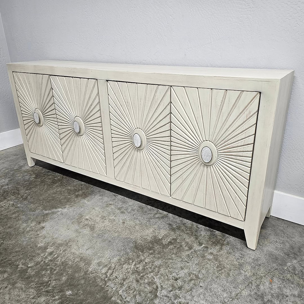 GORGEOUS SUNBURST 4 DOOR CONSOLE $1199