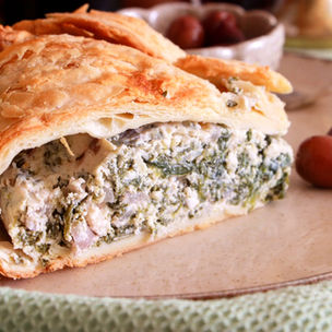 Ricotta & Feta Spinach Pie - Spinach Spanakopita