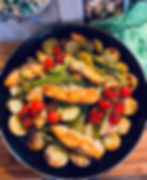 This Lemon Honey Salmon Roast with Asparagus & Baby Potatoes is simple, flavorful, and easy to make. Tender salmon, roasted asparagus, baby potatoes, and juicy cherry tomatoes create a wholesome, satisfying meal. The creamy lemon yogurt sauce, with a touch of Dijon mustard, honey, and fresh dill, adds a refreshing burst of flavor. Perfect for both busy weeknights and casual dinners with family or friends.