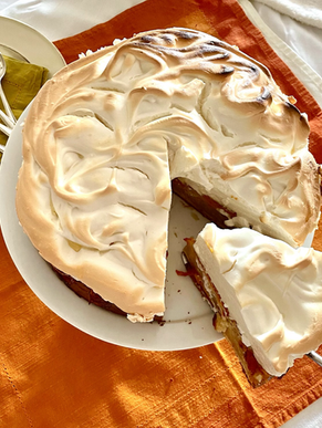 Apricot Meringue Cake