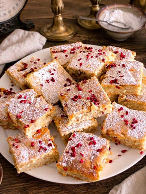 Rhubarb Coconut Cake - Vegan