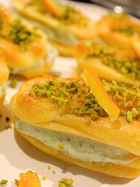 Ricotta Pistachio Éclairs
